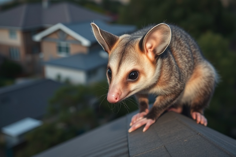 Possum in Balwyn north residential area